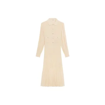CELINE Long Sleeved Dresses Women's Vanilla