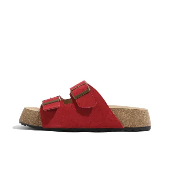 Lan Miao Slip Resistant Slide Slippers Women's Red