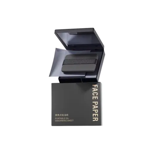 XUNFUJI Portable Powder Compactor Mirror Case Storage Facial Oil Absorbing Paper