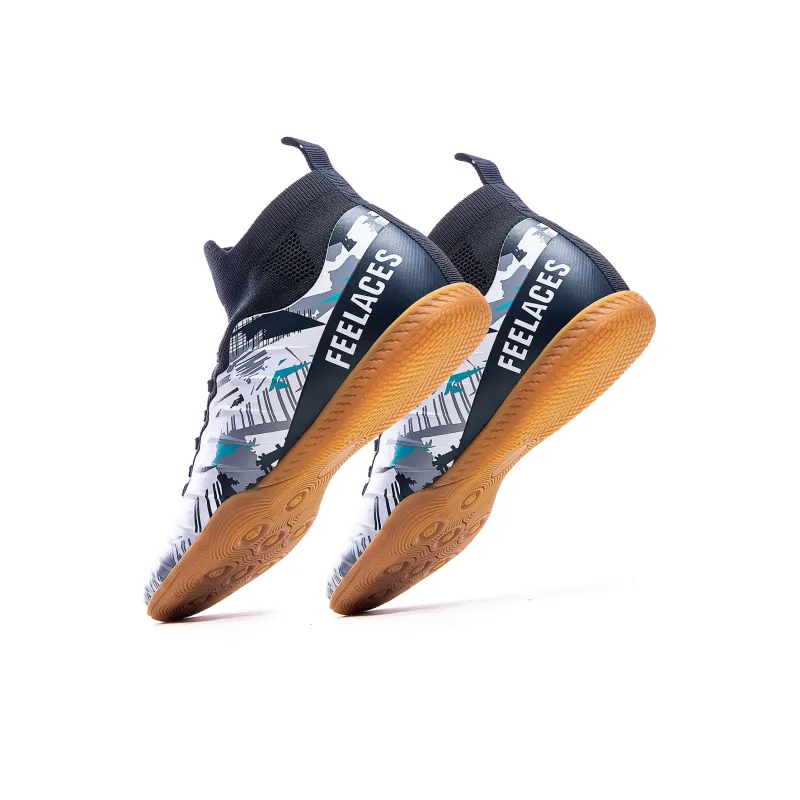 FEELACES Artificial Ground, Indoor Cushioning, Slip Resistant, And Abrasion Resistant Soccer Shoes Unisex-4
