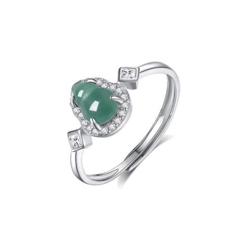 MINTLEAF Glutinous Jade Rings Women's