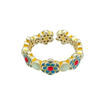 Shunqin Silver Building S 999 Fine Silver Rings Women's