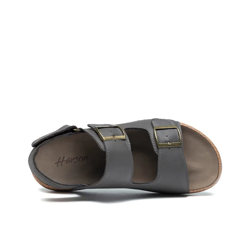 HARSON Beach Sandals Men's Gray-2