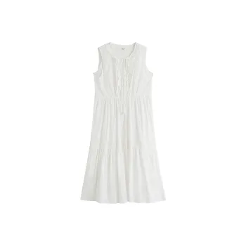 Inman Sleeveless Dresses Women's Cloud White