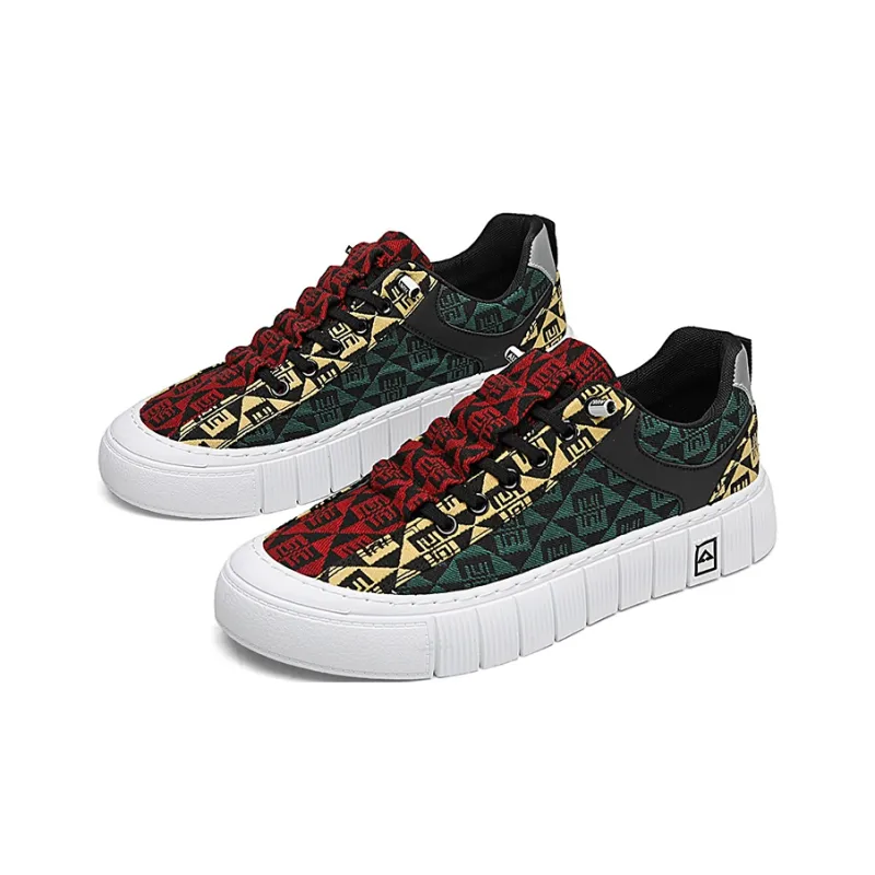 BINGO DUCK Coverage Mid Top Skateboard Shoes Men's-12
