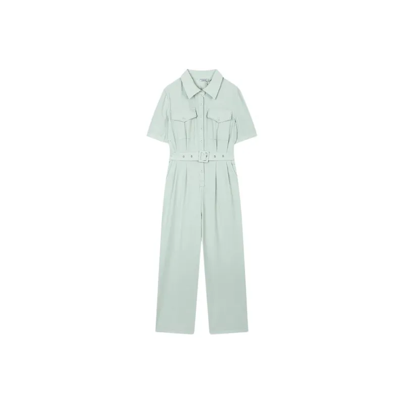 Mo Han Yi Mei Jumpsuit Women's Green-1