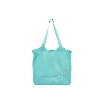 LEFF Fabric One Shoulder Shopping Bag Storage Bag Large Size Women's Lake Green Graphite Gray
