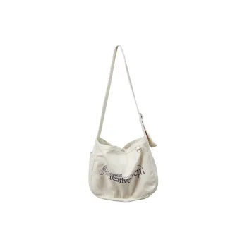 CHEMIST CREATIONS Polyester Commute Shoulder Bag Unisex Navy Blue/cream White