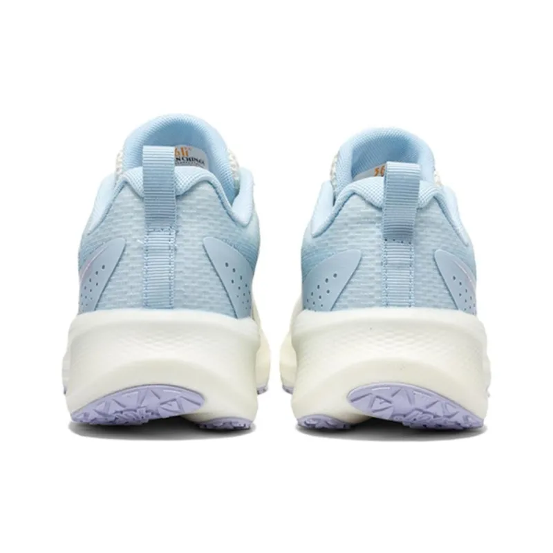 361° Anti Slip Wear Resistant Low Top Casual Training Sprint Running Shoes Women's White Blue-4