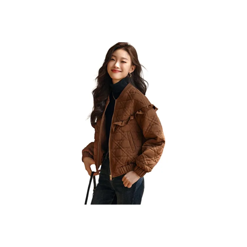Mo Han Yi Mei Puffer Jacket Women's Coffee-0