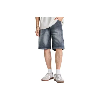 【dme】 Denim Shorts Unisex Odin Gray