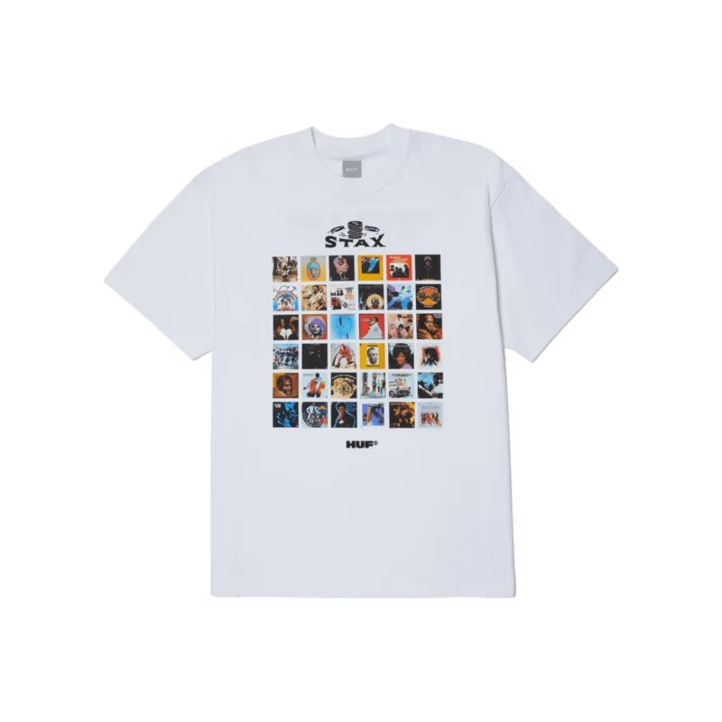 HUF T Shirts Men White-0