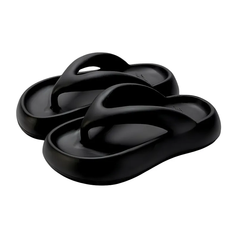 Ke Jiayi Slip Resistant Slippers Summer Squashy And Bouncy Feeling Platform Home Slippers-6