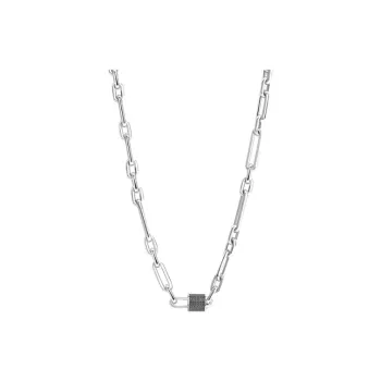 BROSWAY Titanium Steel Necklaces Men's Silver