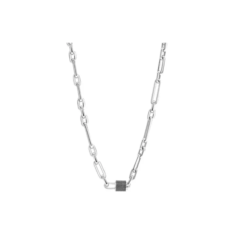 BROSWAY Titanium Steel Necklaces Men's Silver-0