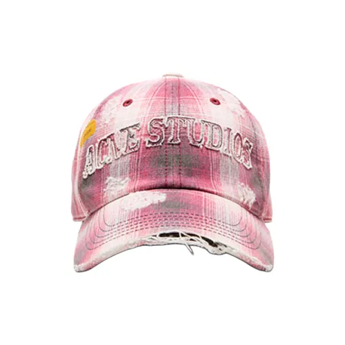 Acne Studios Cotton Baseball Caps Unisex Pink