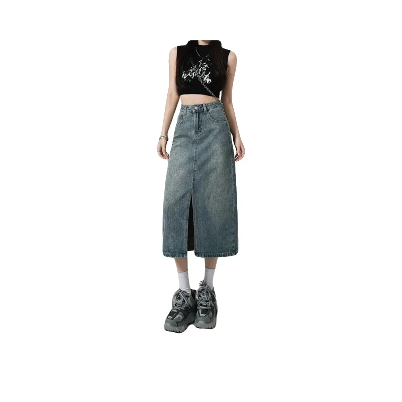 MPOX Denim Long Skirts Women's-0