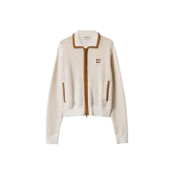 MIU MIU Crochet Workmanship Cardigan