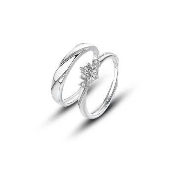 DAWO 925 Sterling Silver Rings Unisex