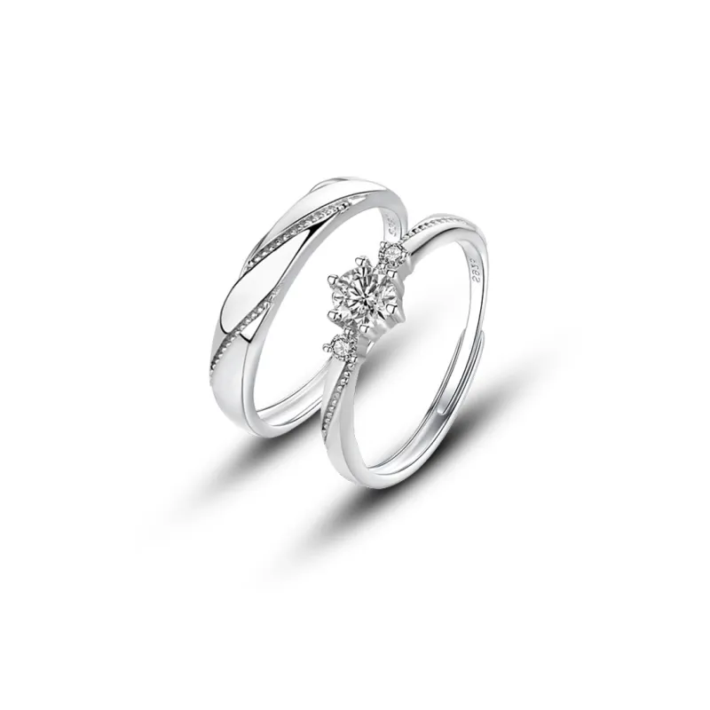 DAWO 925 Sterling Silver Rings Unisex-0