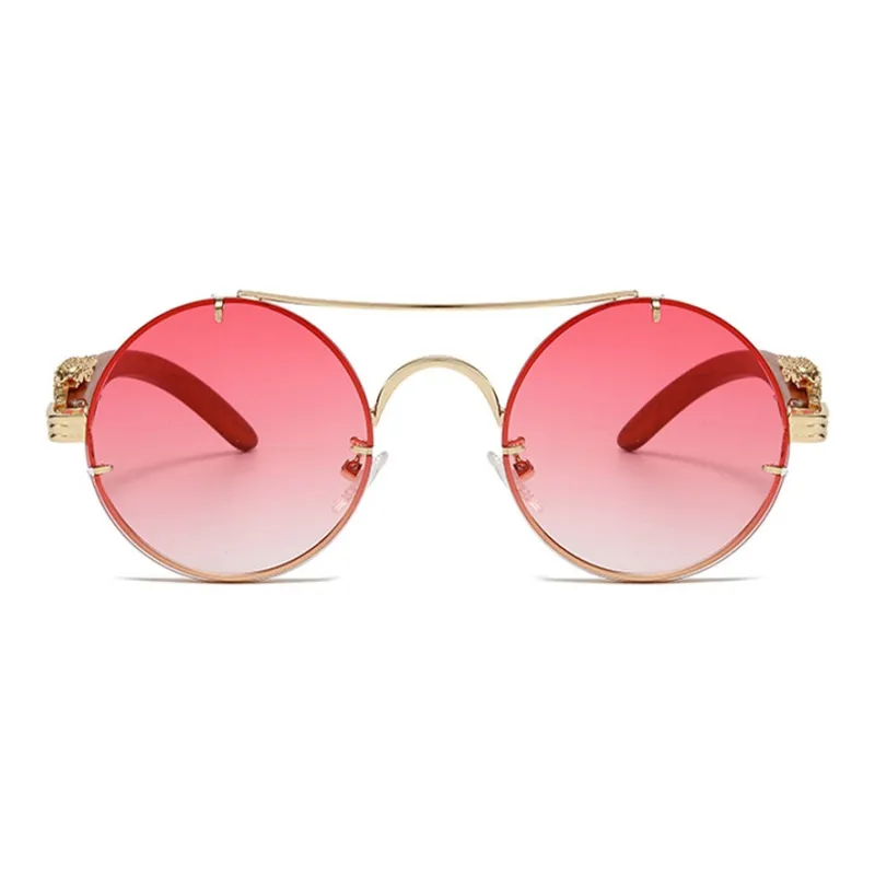 PSACSS Metal Round Sunglasses Unisex-3
