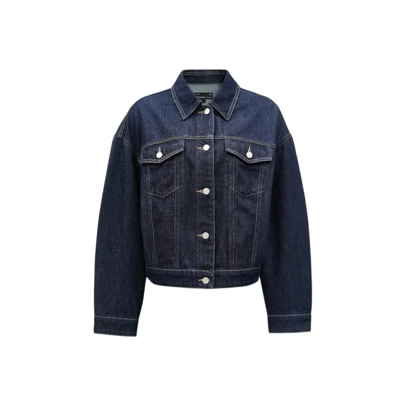 VERO MODA Denim Jackets Women's Extra Dark Denim Blue-0