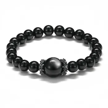 Fengyun Pavilion Natural Obsidian Bracelets Unisex