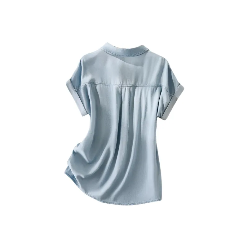 IHIMI Shirts Women's Light Blue-0
