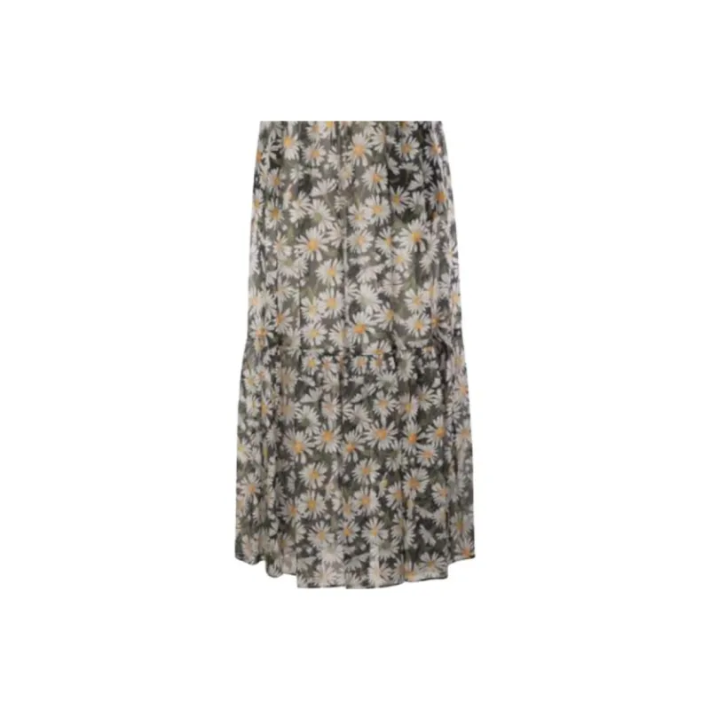WEEKEND MaxMara Casual Long Skirt Women's Black-3