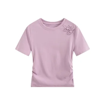 HANDAIWEI T Shirts Women's Taro Purple