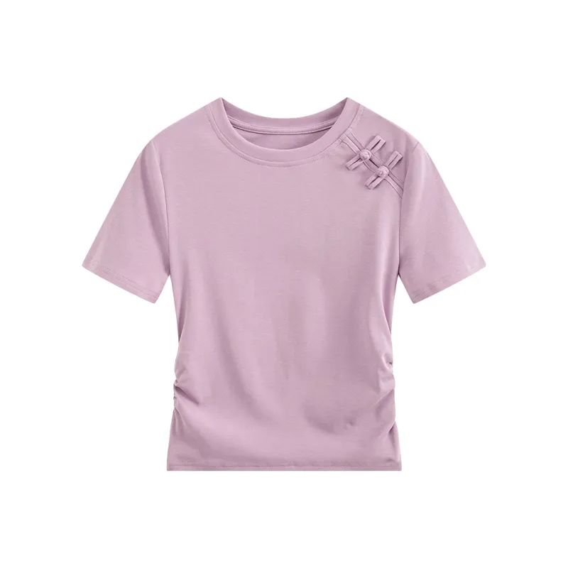 HANDAIWEI T Shirts Women's Taro Purple-0