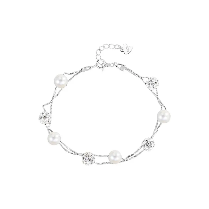 DAWO 925 Sterling Silver Bracelets Women's-0
