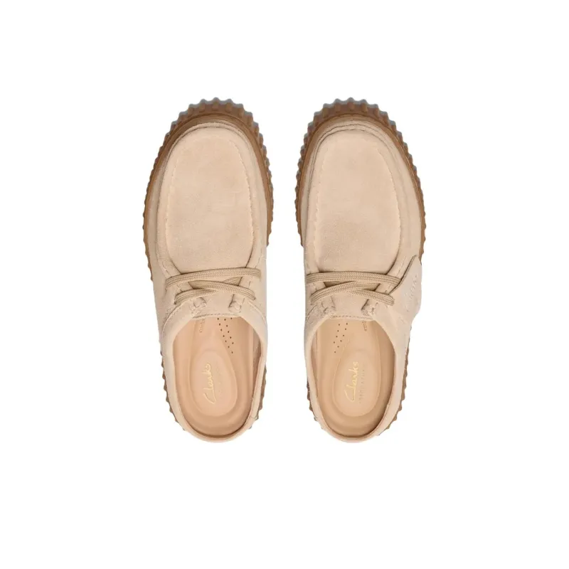Clarks Rubber Sole Abrasion Resistant Closed Toe Slippers Women's Beige-3