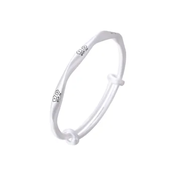 Silver Arashi Sterling Silver Bangle 999 Fine Silver Kids'