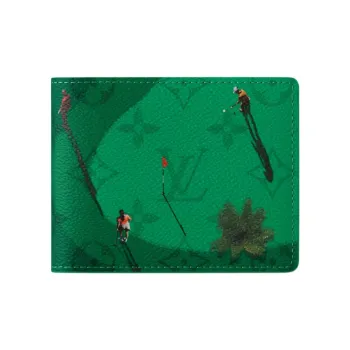 LOUIS VUITTON Slender Wallet Green