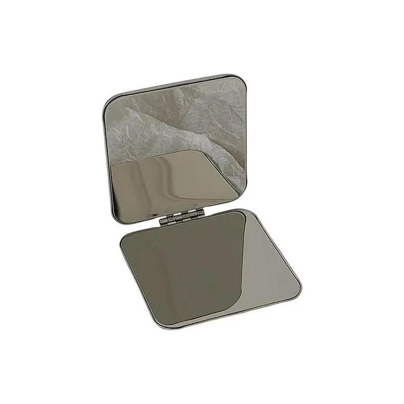 Gentle Welcome Handheld Double Sided Pocket Mirror Portable Travel Makeup Mirror Small Mirror-4