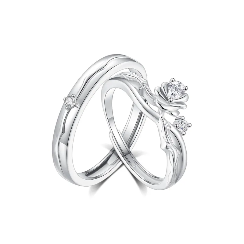 Lao Feng Xiang 925 Sterling Silver Rings Unisex-0
