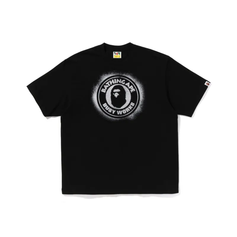 A BATHING APE Spray Print Busy Works Relaxed Fit Tee-2