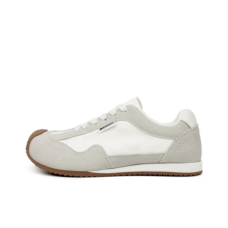 Warrior Cushioning, Slip Resistant, And Abrasion Resistant Low Top Casual Shoes Women's White Gray-0