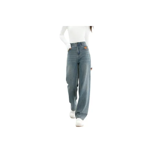 FAWENXIANGZI Jeans Women's Nostalgic Blue