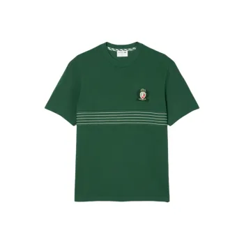 LACOSTE Embroidered Badge T shirt
