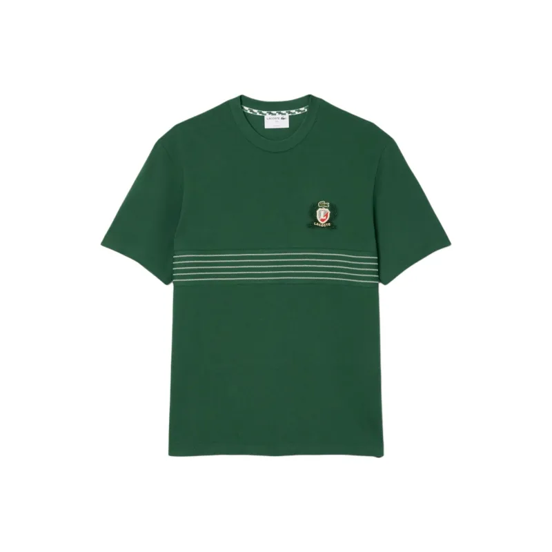LACOSTE Embroidered Badge T shirt-0