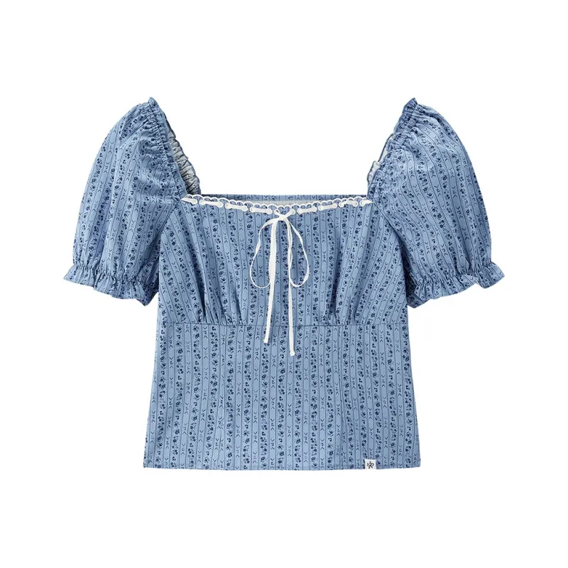 LEDIN Chiffon Shirt Women's Ice Bay Blue-0