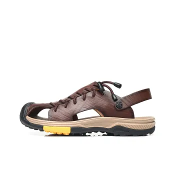 Abango Beach Sandals Men Dark Brown