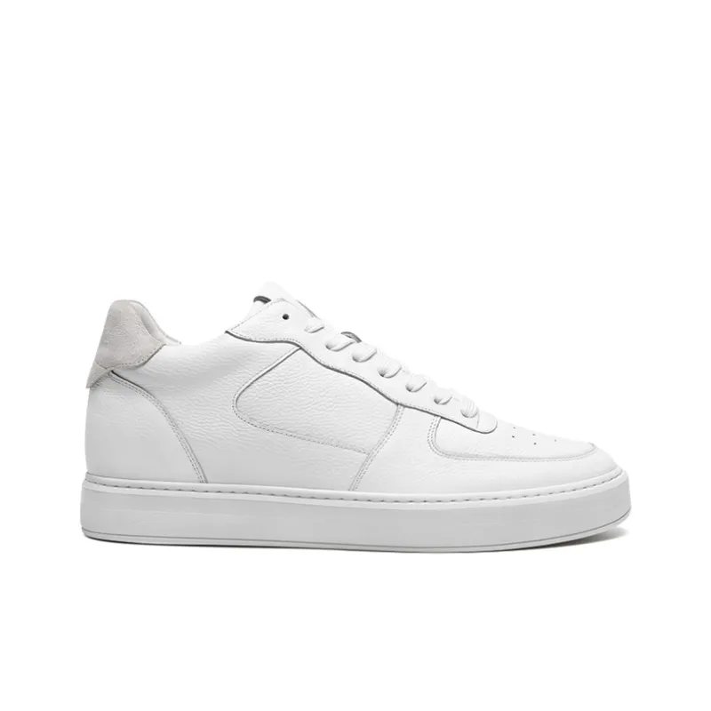 He Jinchang Anti Slip Wear Resistant Low Top Skateboard Shoes Men's Light Cloud White-2