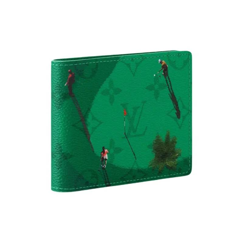 LOUIS VUITTON Golf Slender Wallet Green-1