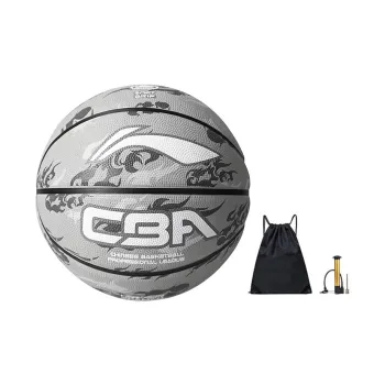 LiNing Rubber Basketball Gray Size 7 Ball Training Unisex