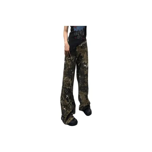 BENGEN Casual Pants Unisex Black