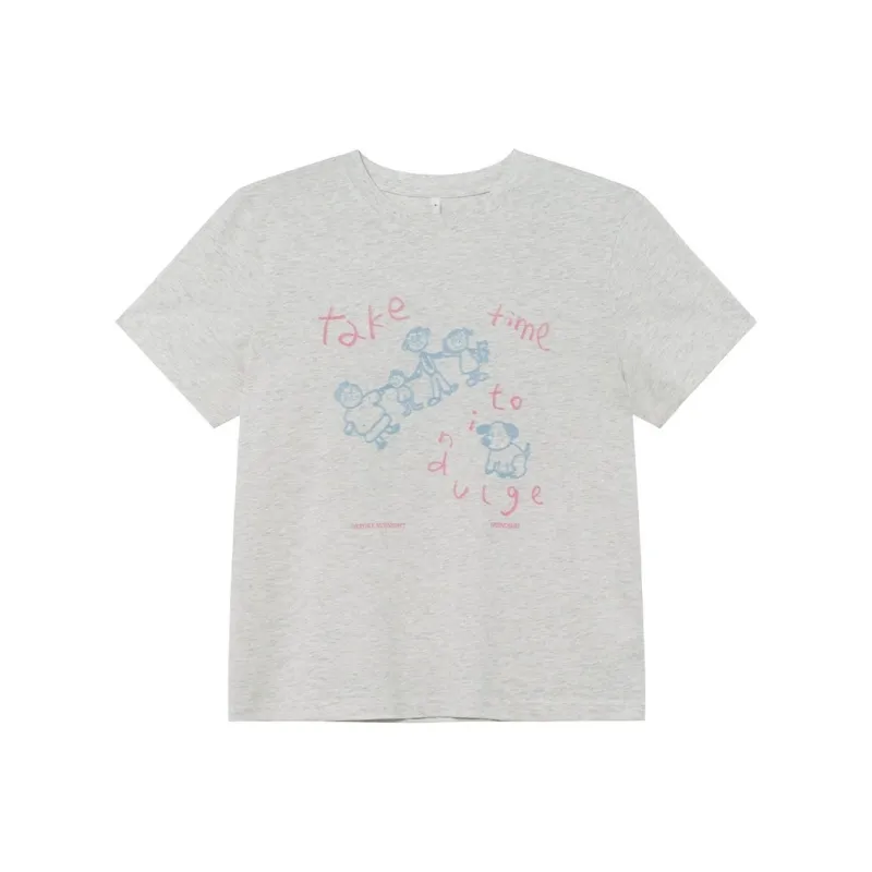 ABCMININ Set in Sleeve T Shirt Women's-0