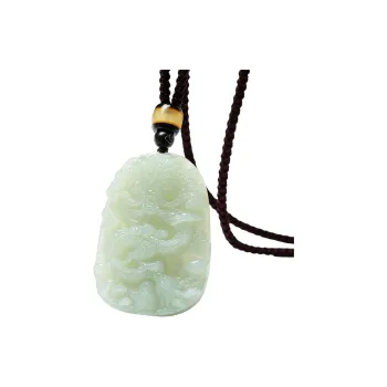 MARY WINDSOR Hetian Jade Pendants Pale Greenish White Jade Men's